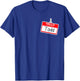 Hello My Name Is Todd Funny Halloween Custome Name Tag T-Shirt - T-Shirt | Royal