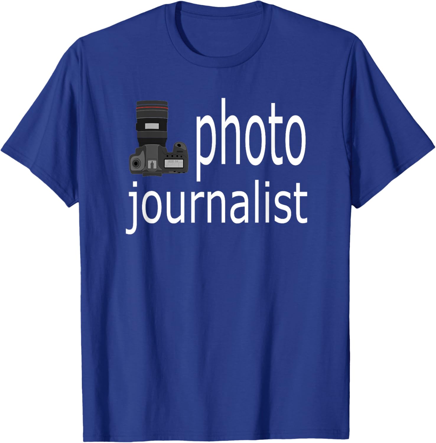 Photo Journalist Camera T-Shirt - T-Shirt | Royal