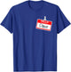 Hello My Name Is Dave Funny Halloween Costume Name Tag T-Shirt - T-Shirt | Royal