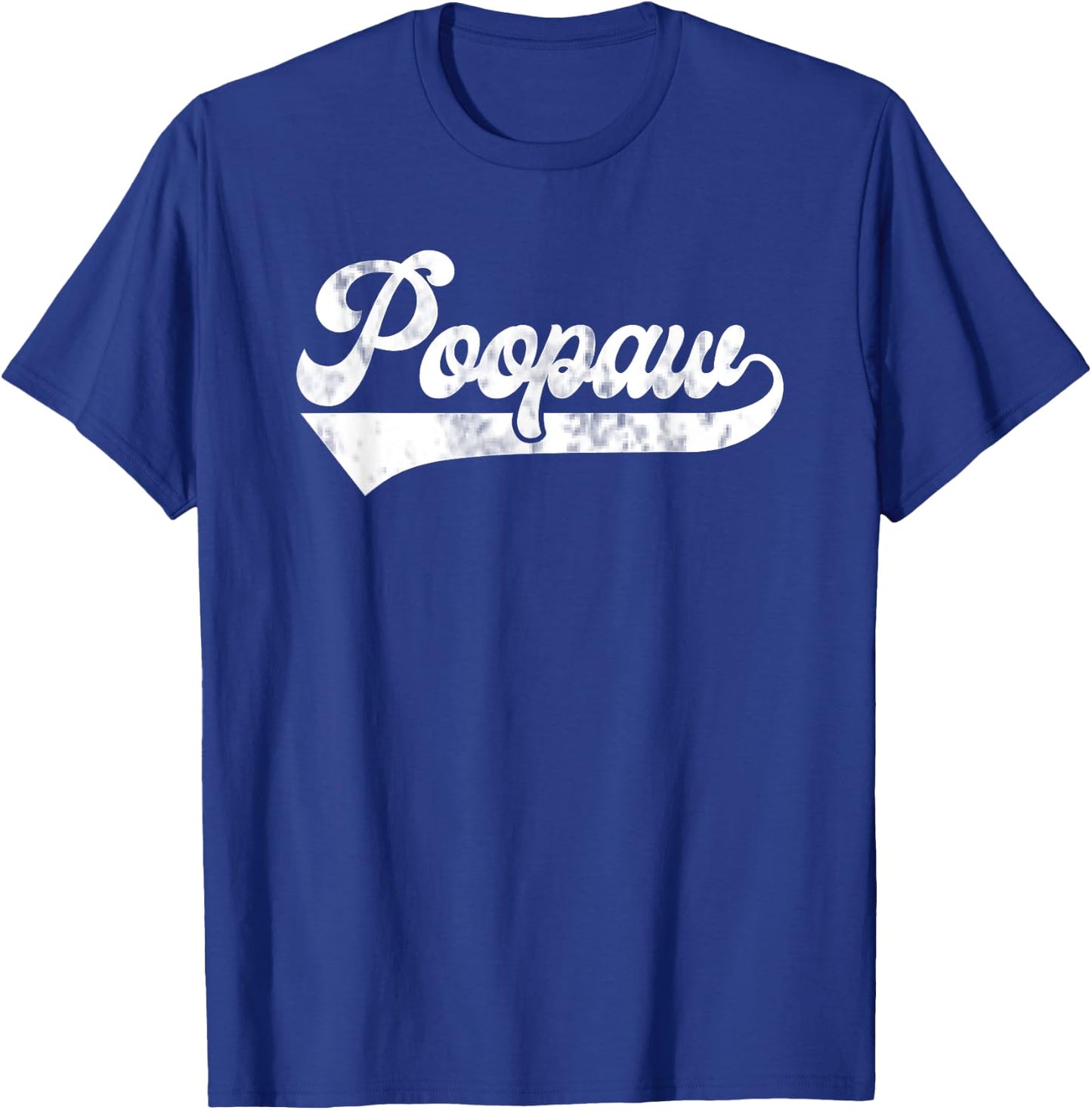 Poopaw Vintage Retro Father's Day for Papa Grandpa T-Shirt - T-Shirt | Royal