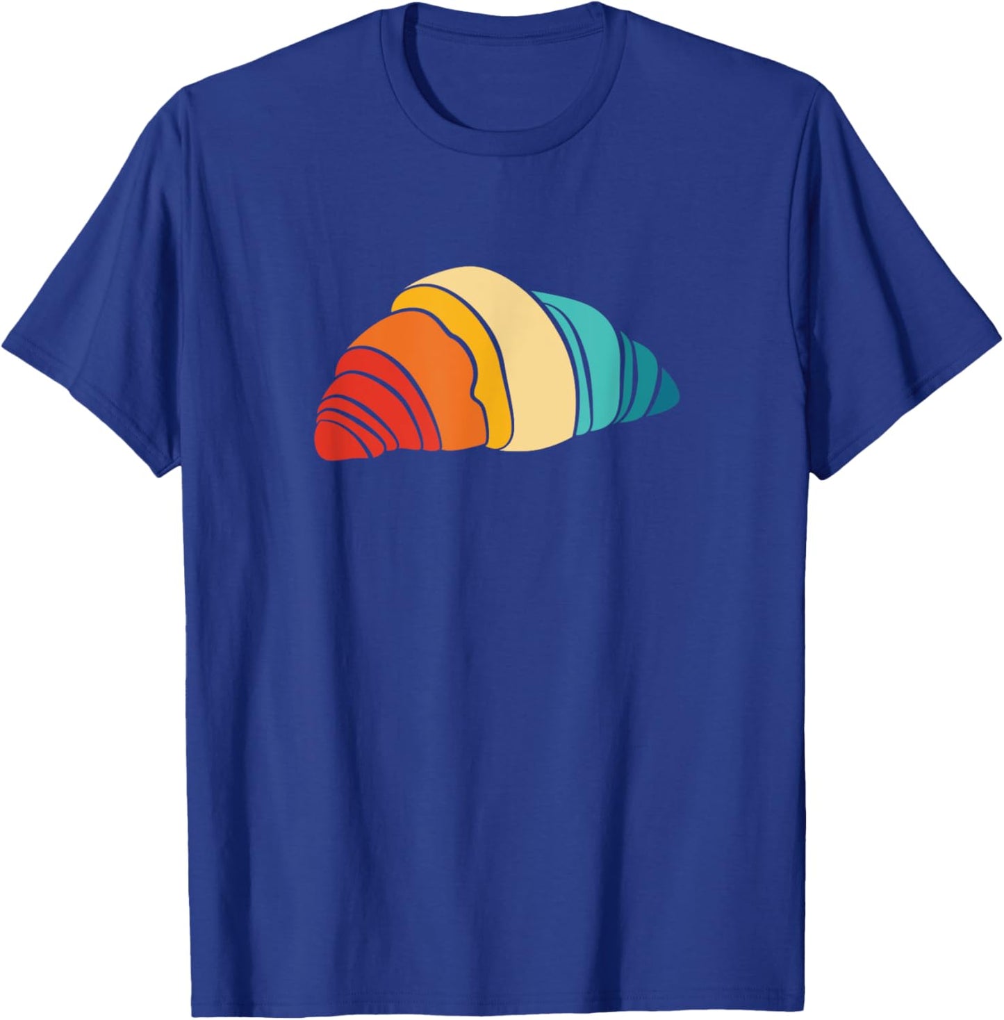 Retro French Bread Croissant For Croissant Lover T-Shirt - T-Shirt | Royal