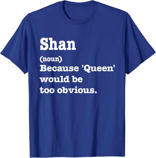 SHAN Sarcasm Queen - Custom SHAN Women's T-Shirt - T-Shirt | Royal