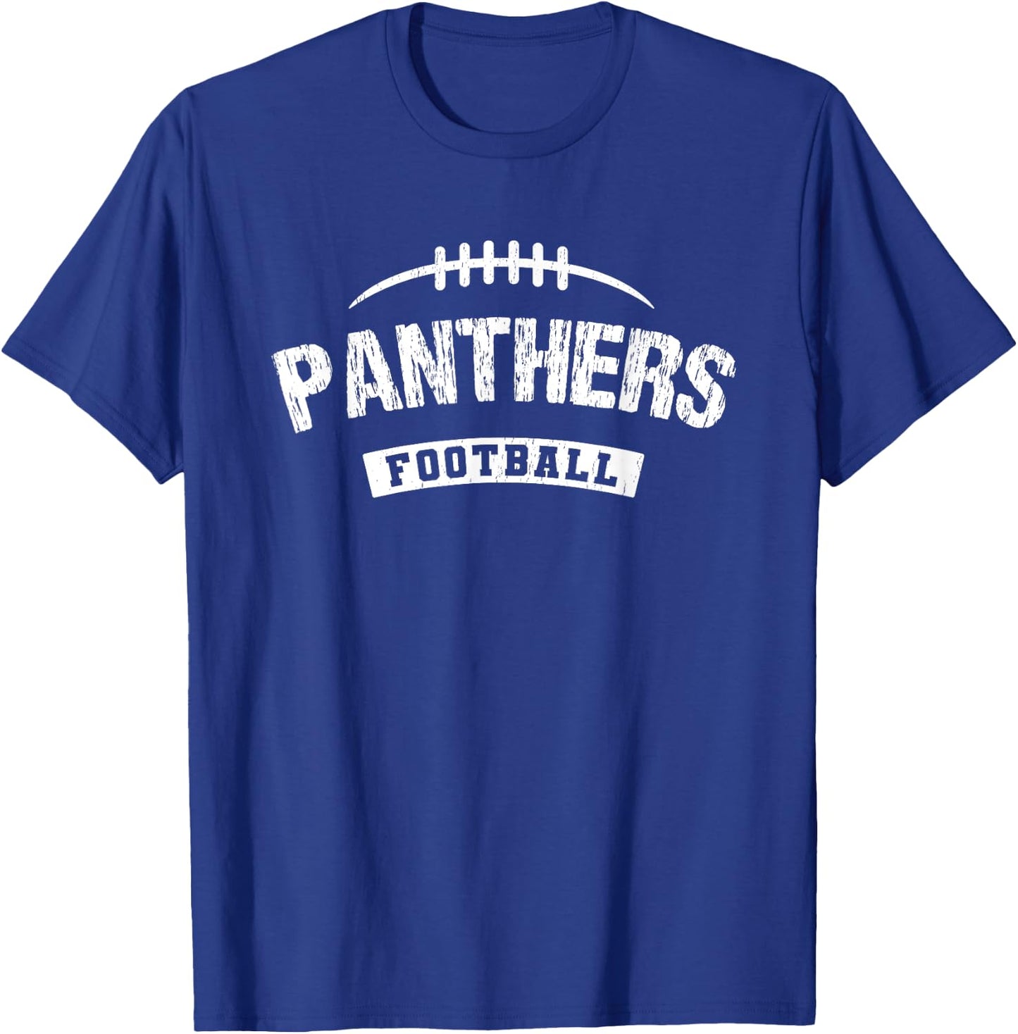 Panthers Dewitt Football Distressed HS T-Shirt - T-Shirt | Royal