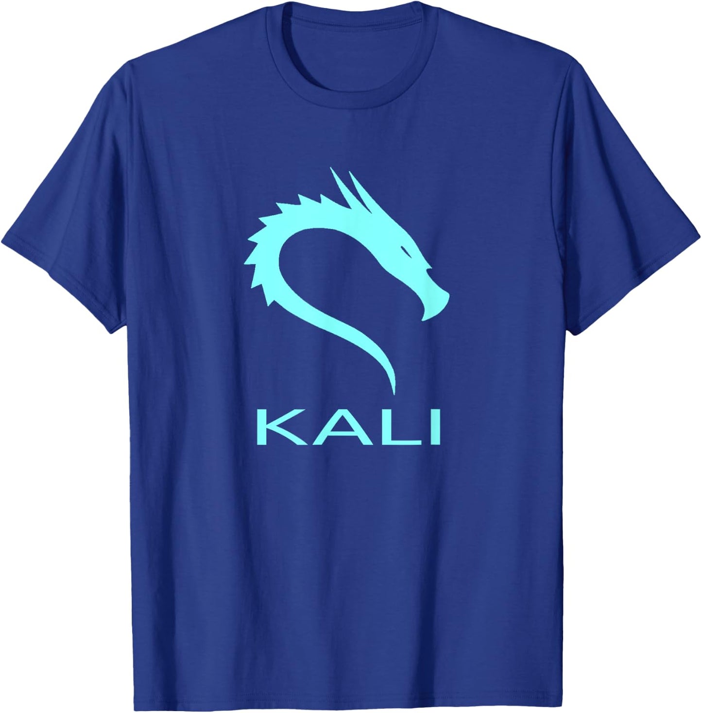 Kali Linux tagline with Dragon Open Source Os T-Shirt - T-Shirt | Royal