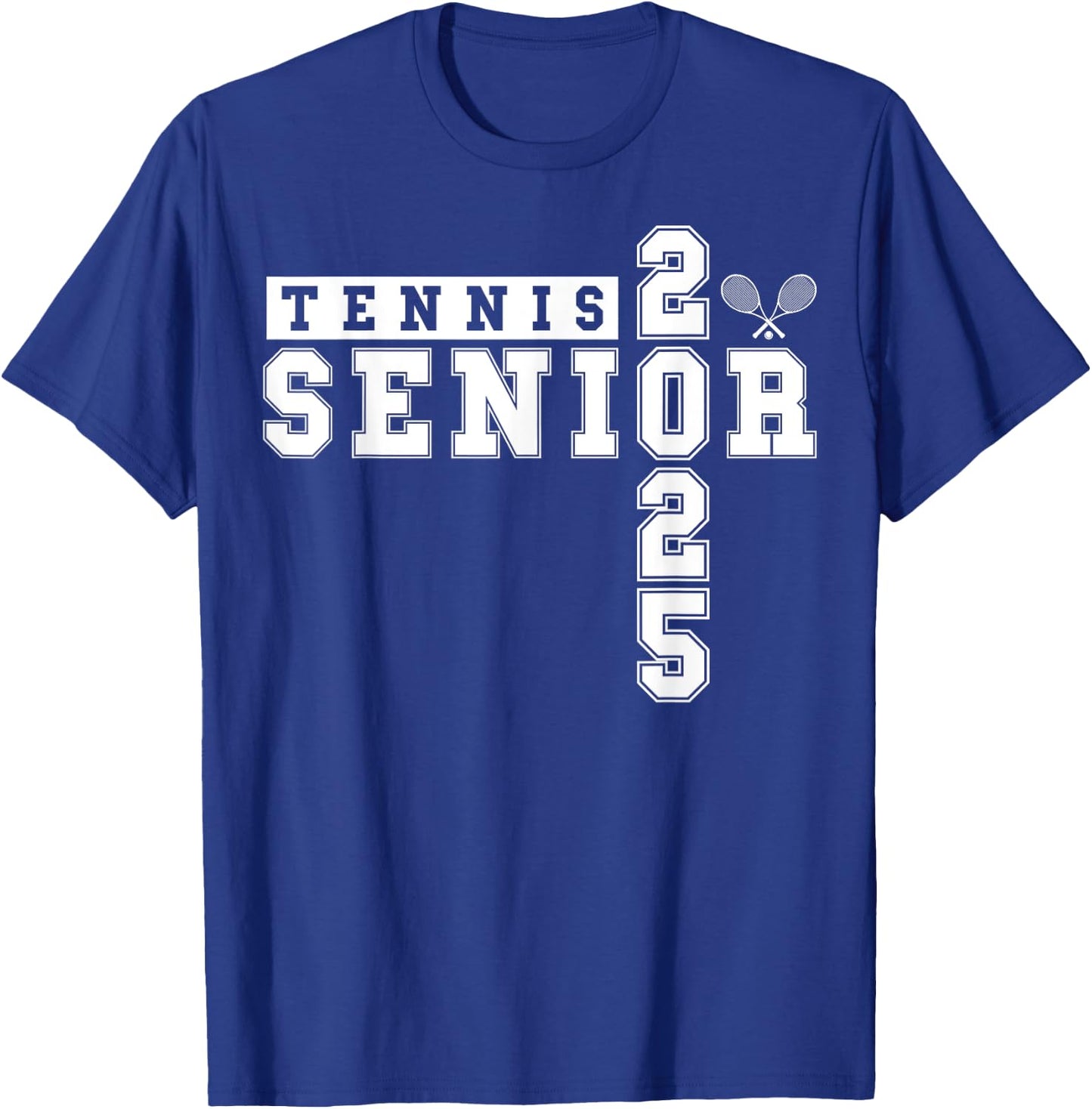 Tennis Senior Night Tennis Senior 2025 Graduation 3 T-Shirt - T-Shirt | Royal