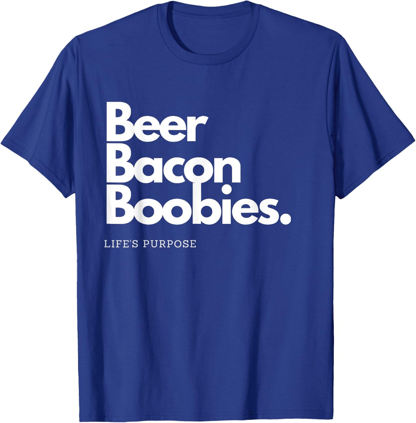 Beer Bacon Boobies T-Shirt - T-Shirt | Royal