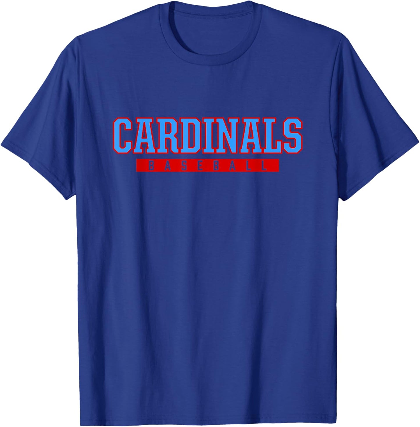 Collinsville Cardinals Baseball T-Shirt - T-Shirt | Royal