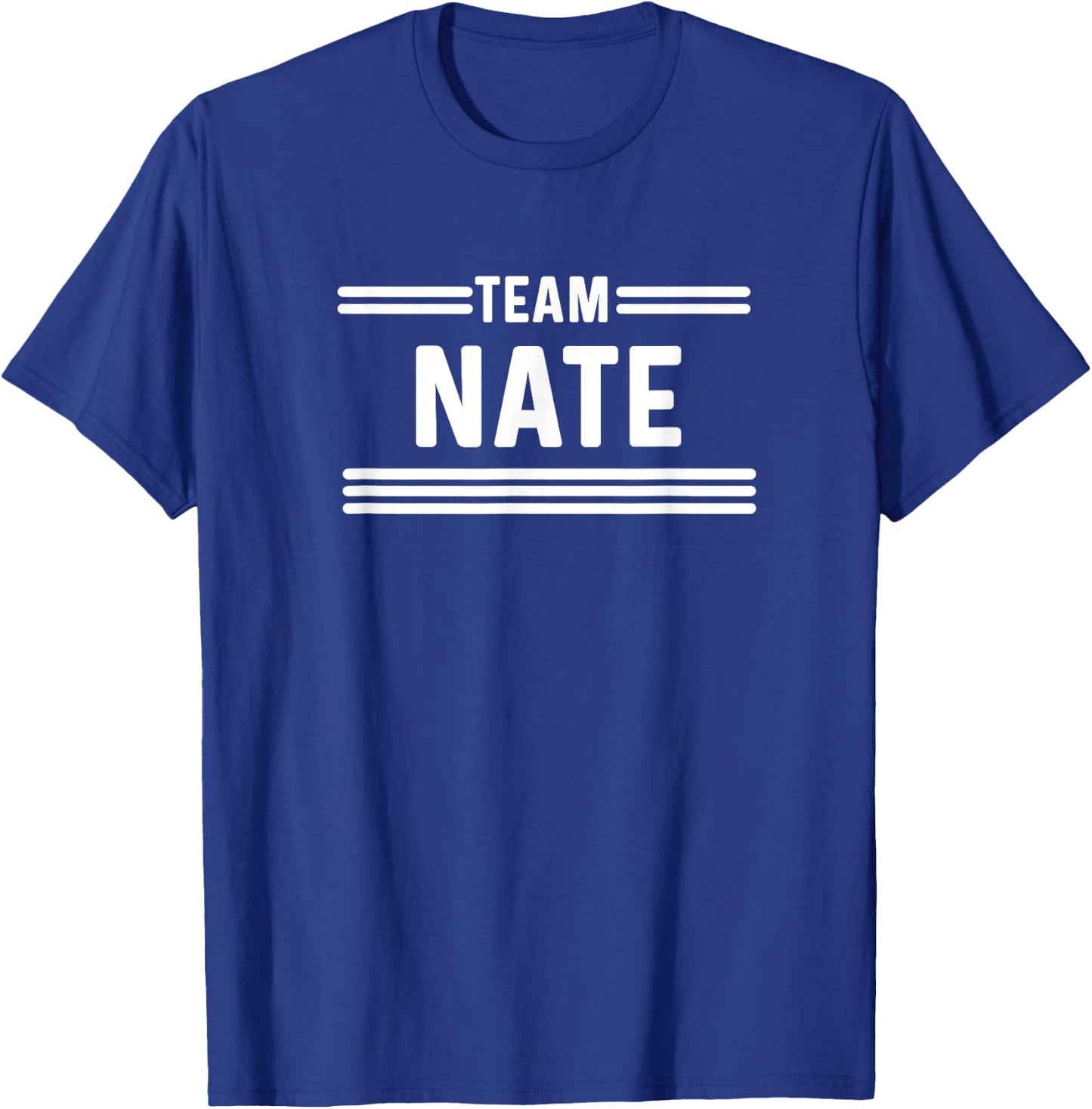Team Nate - Family Name T-Shirt - T-Shirt | Royal