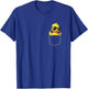 Duck Wearing Glasses Vintage Ducks Cute Animals In Pocket T-Shirt - T-Shirt | Royal