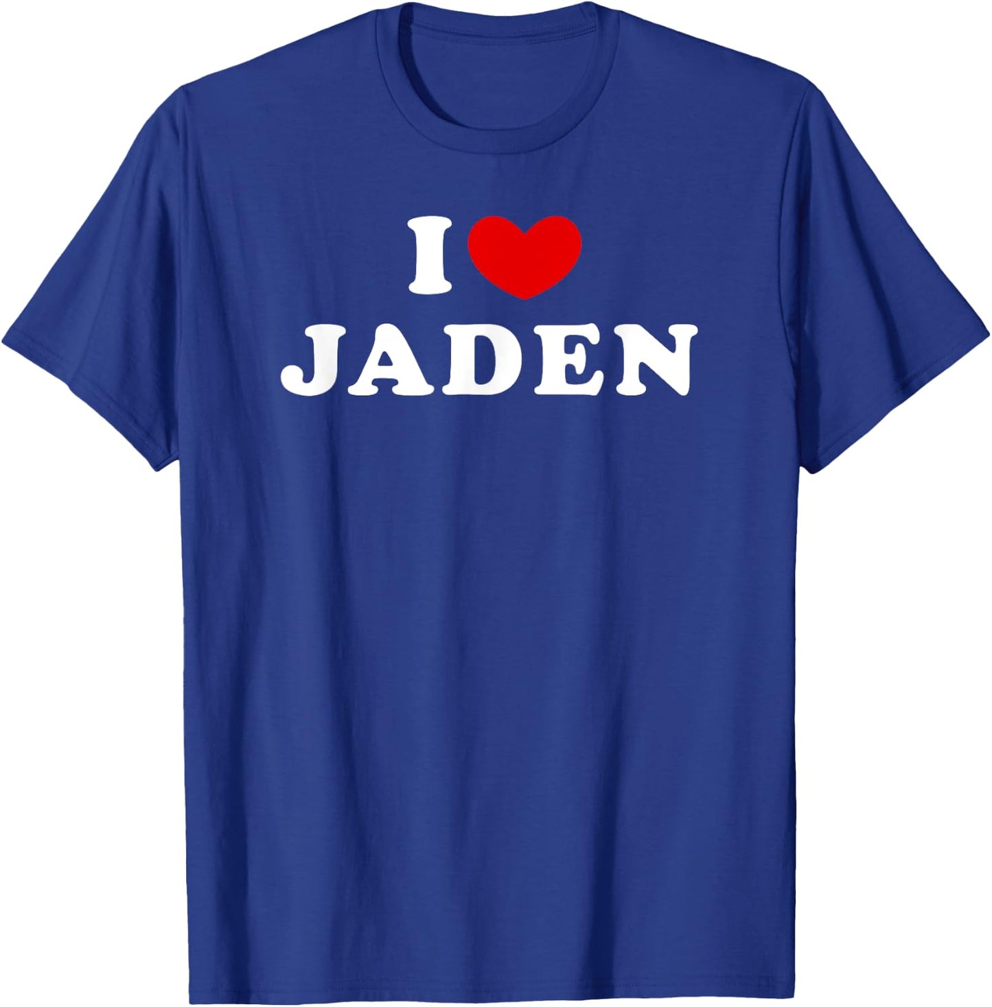 I Love Jaden, I Heart Jaden T-Shirt - T-Shirt | Royal