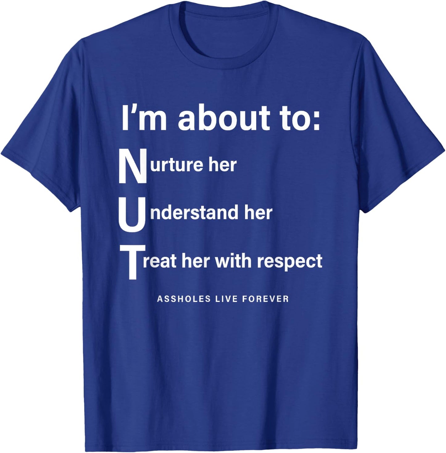 I’m About To NUT Assholes Live Forever T-Shirt - T-Shirt | Royal
