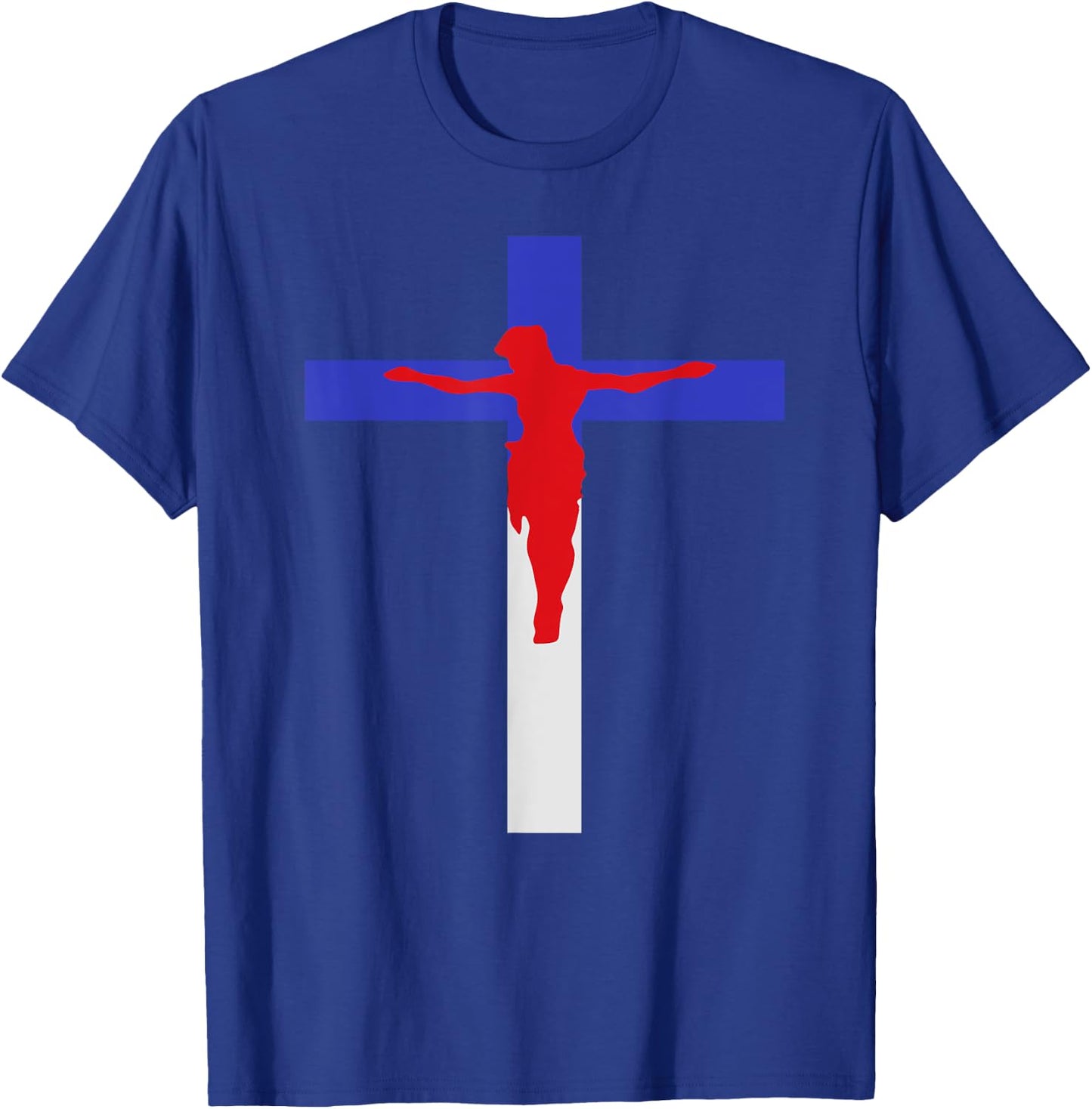 America Covered by Jesus T-Shirt - T-Shirt | Royal