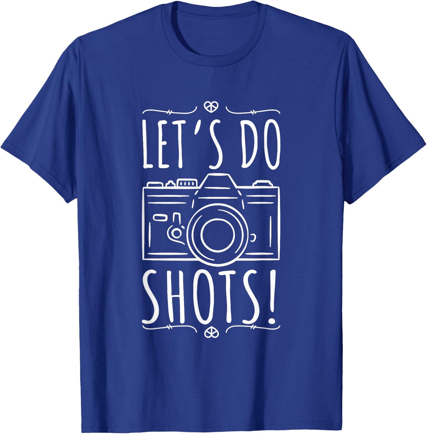 Let's Do Shots Photography Vintage Camera T-Shirt - T-Shirt | Royal