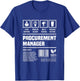 Procurement Manager Gift Funny T-Shirt - T-Shirt | Royal