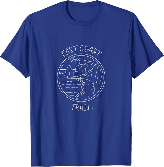 East Coast Trail ECT Canada USA Labrador Newfoundland Hiking T-Shirt - T-Shirt | Royal
