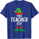 The Teacher Elf Matching Family Christmas T-Shirt - T-Shirt | Royal
