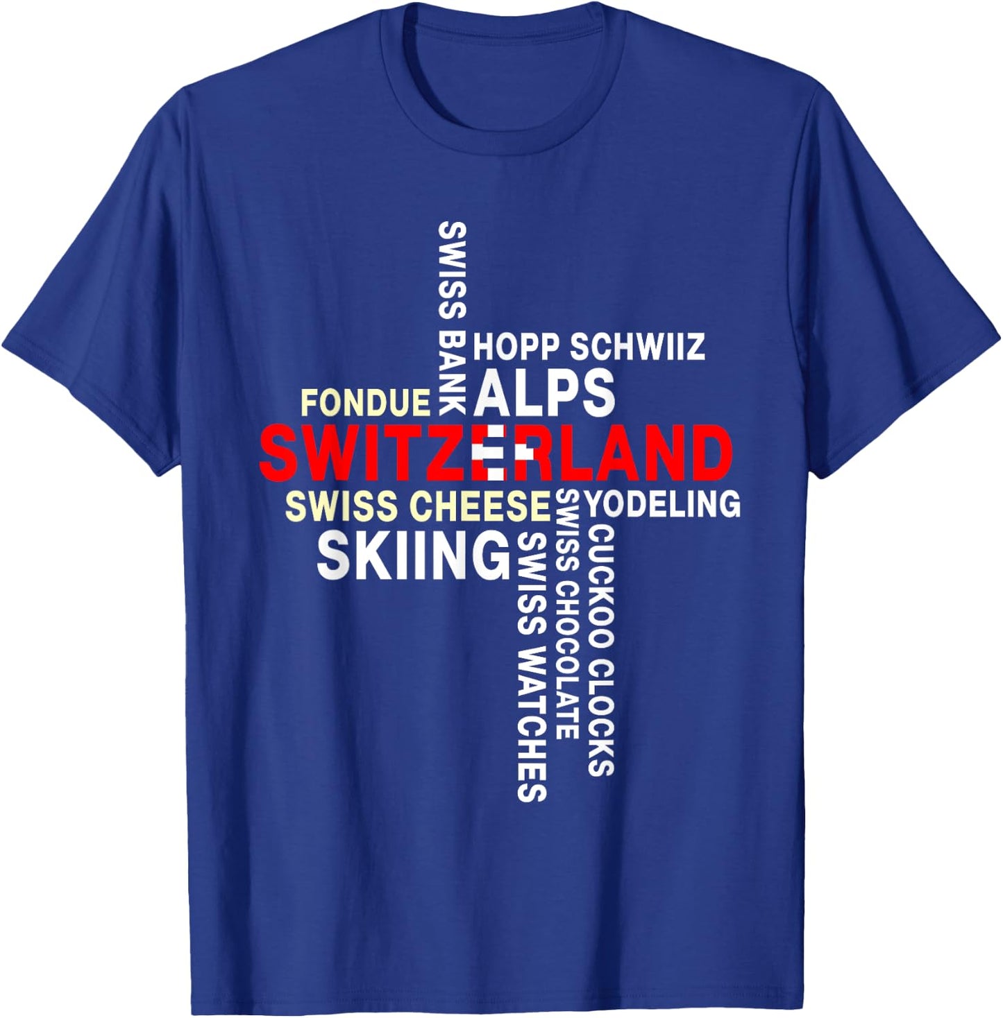 Switzerland National Day Swiss Culture Swiss Flag T-Shirt - T-Shirt | Royal