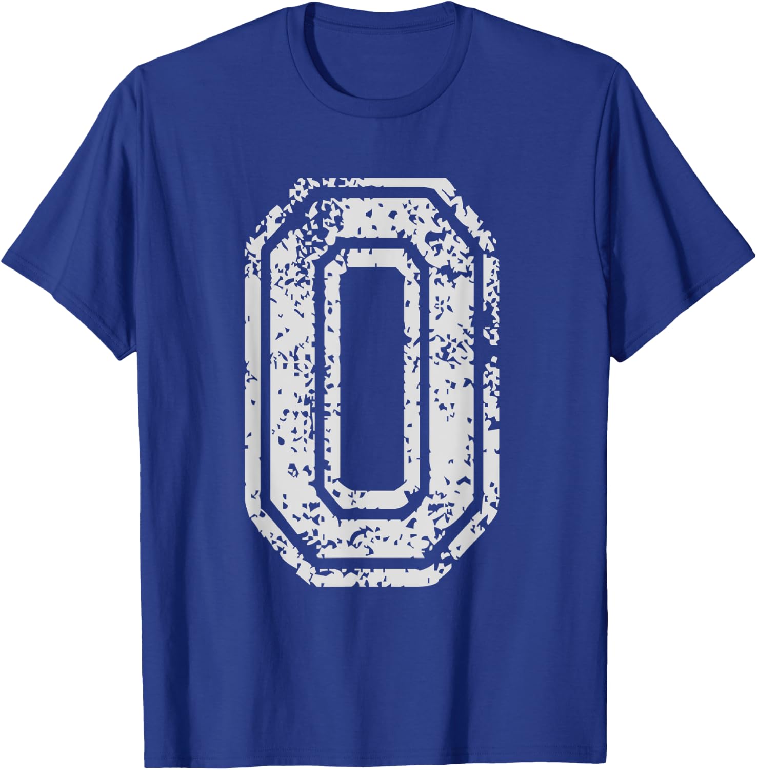 Team Jersey Uniforms Number 0 Zero School Sports Birthdays T-Shirt - T-Shirt | Royal