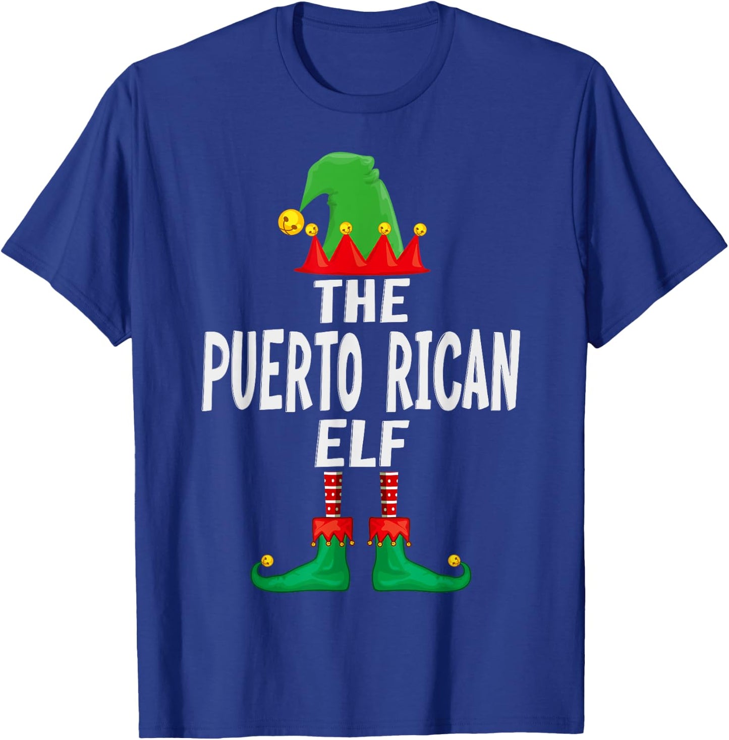 The Puerto Rican Elf Matching Family Christmas T-Shirt - T-Shirt | Royal