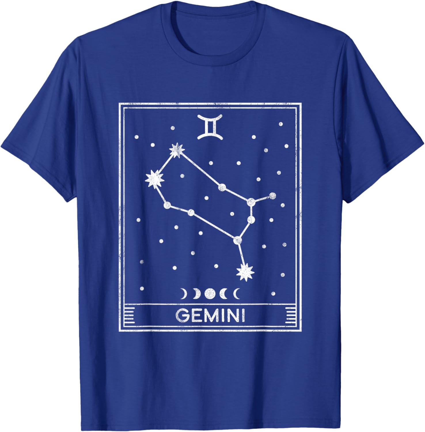 Gemini Star Sign T-Shirt - T-Shirt | Royal