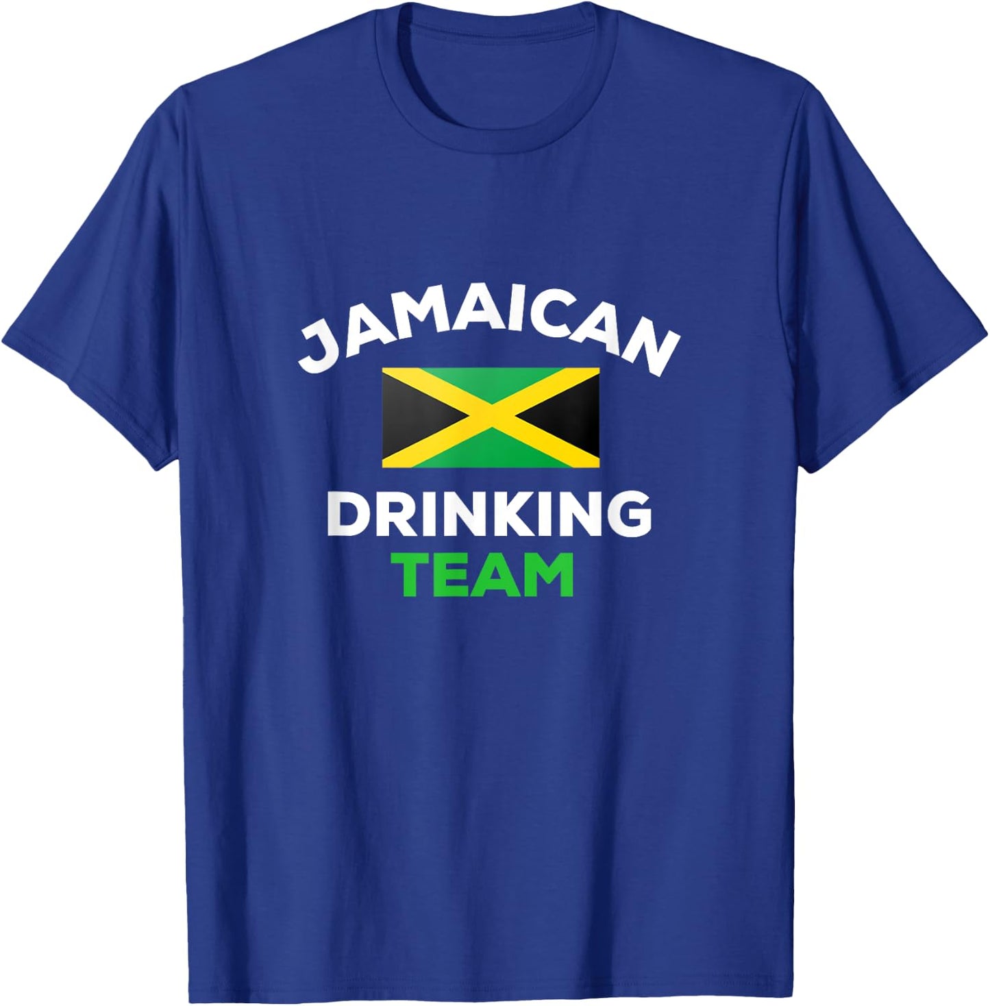 Jamaica Drinking Team Funny Jamaican Flag Beer Party T-Shirt - T-Shirt | Royal