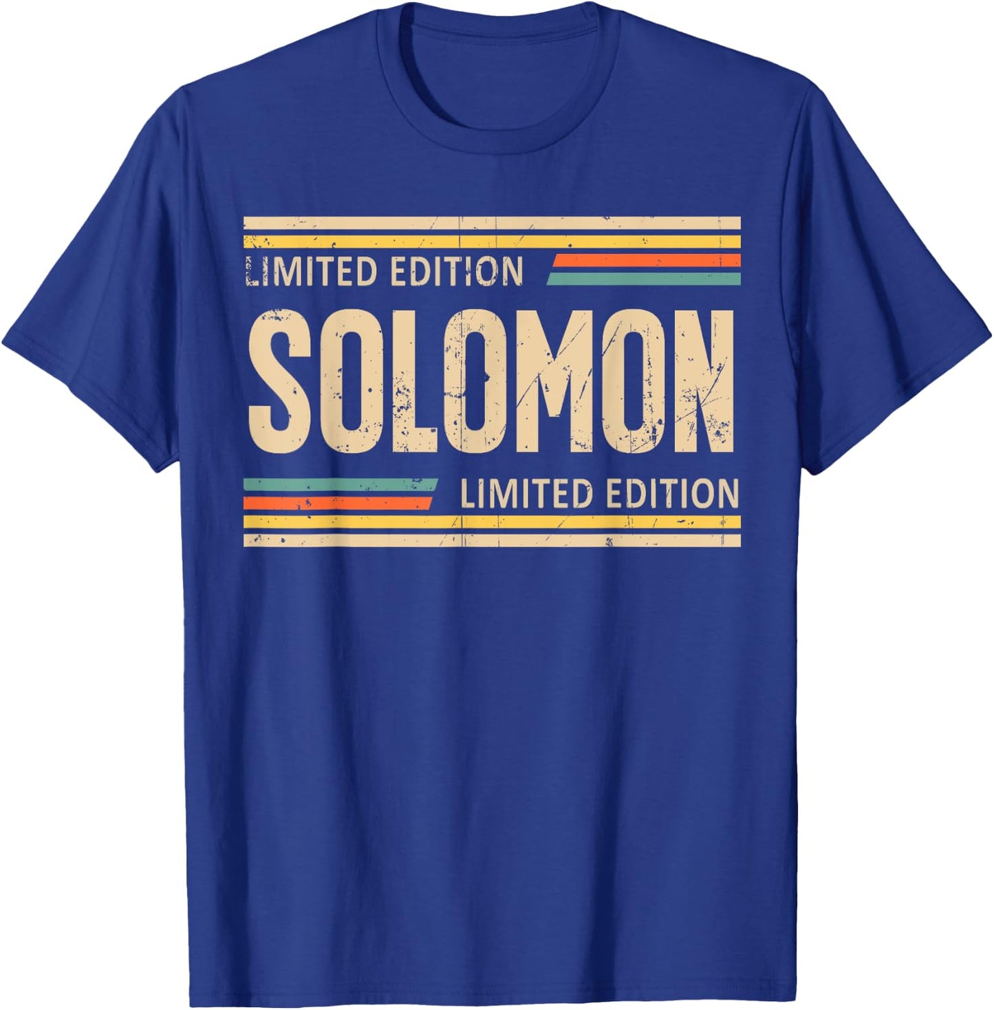 SOLOMON Limited Edition Shirt SOLOMON Name Personalized T-Shirt - T-Shirt | Royal