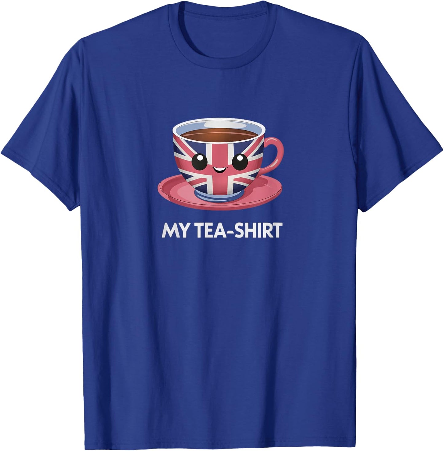 Funny I Love English Tea Party UK Flag Tea Lover London Gift T-Shirt - T-Shirt | Royal