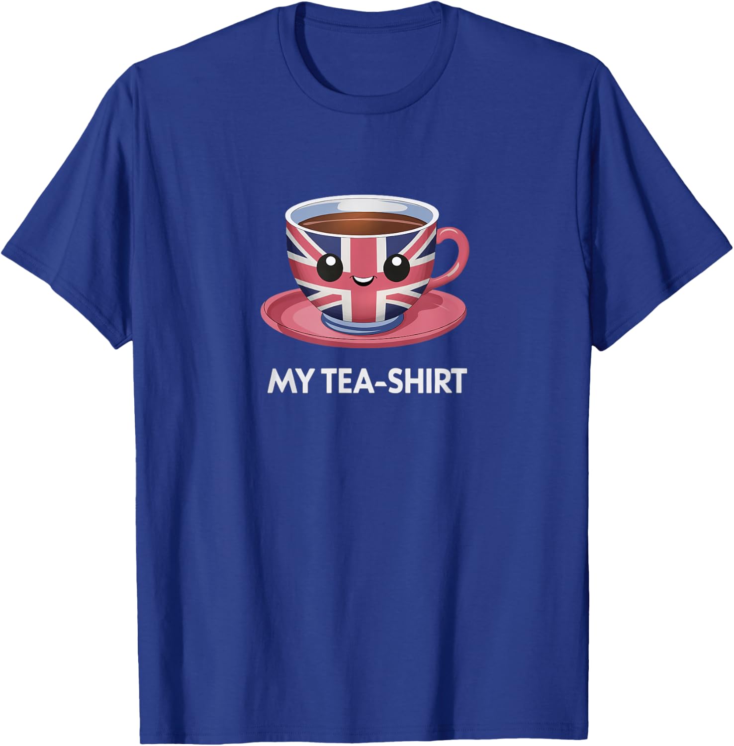 Funny I Love English Tea Party UK Flag Tea Lover London Gift T-Shirt - T-Shirt | Royal