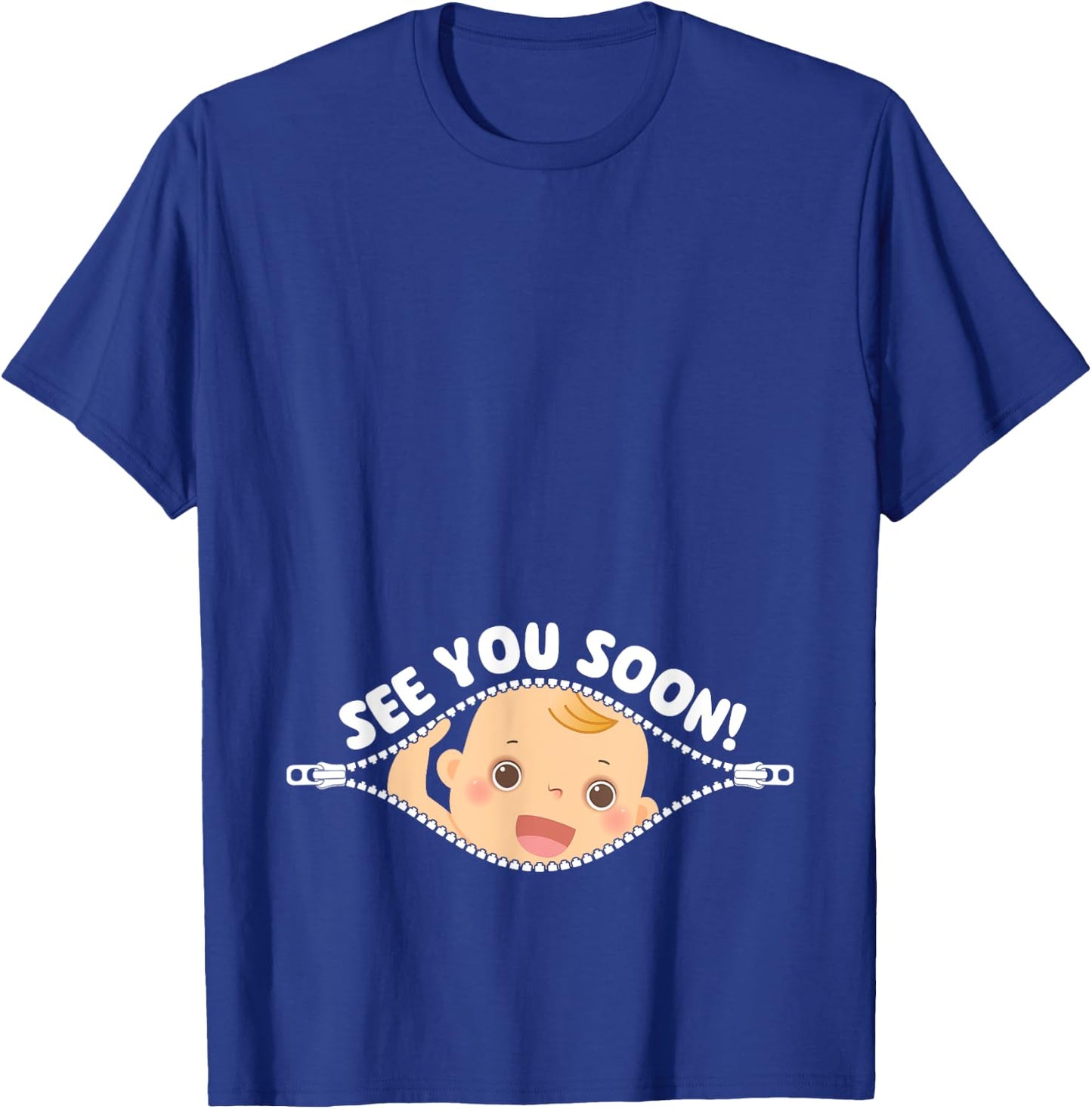 See You Soon - Gender Reveal Party Baby Shower Pregnancy T-Shirt - T-Shirt | Royal