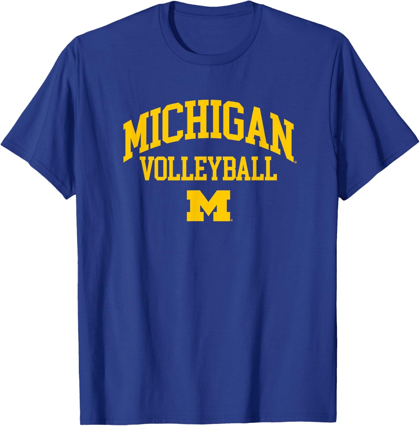 University of Michigan Wolverines U of M Volleyball T-Shirt - T-Shirt | Royal