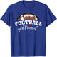 Football Girlfriend Biggest Fan Game Day Football Cheer T-Shirt - T-Shirt | Royal