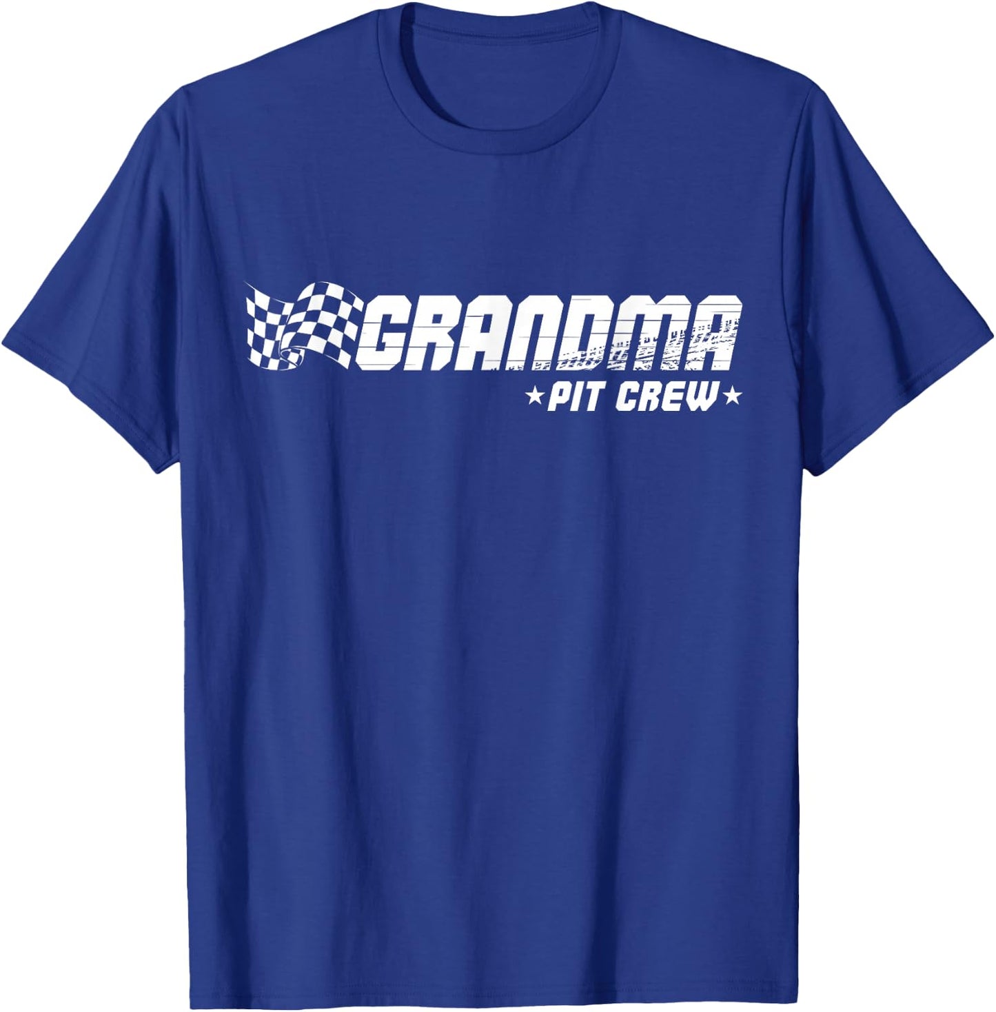 Grandma Pit Crew Race Car Birthday Family Racing T-Shirt - T-Shirt | Royal