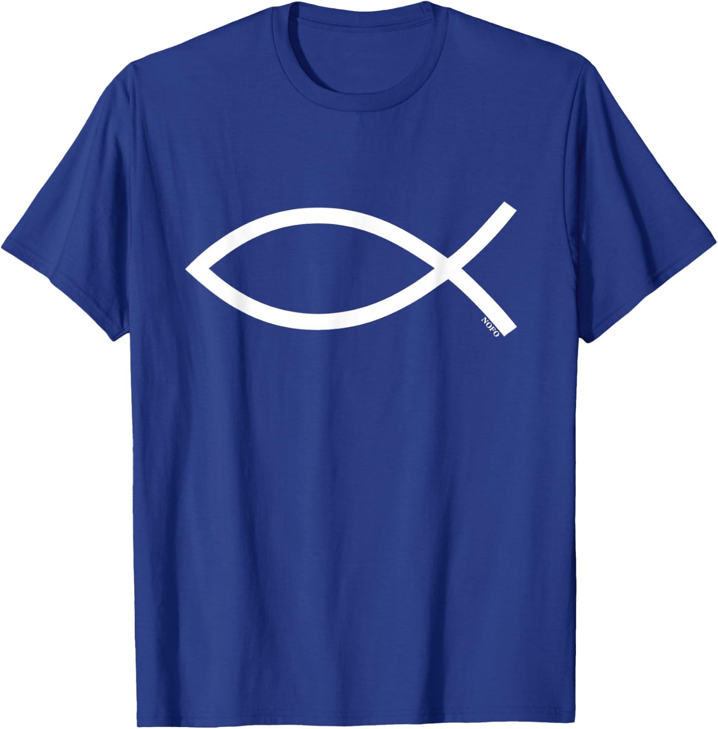 Ichthys, Ichthus, Christian Symbol, Jesus Fish T-Shirt - T-Shirt | Royal