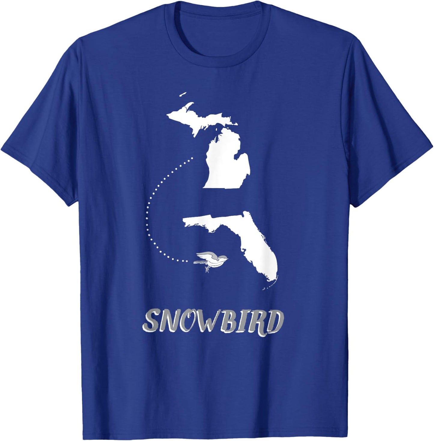 Michigan Florida Snow Bird Gift - MI Summer FL Winter Men Women Girls Kids T-Shirt - T-Shirt | Royal