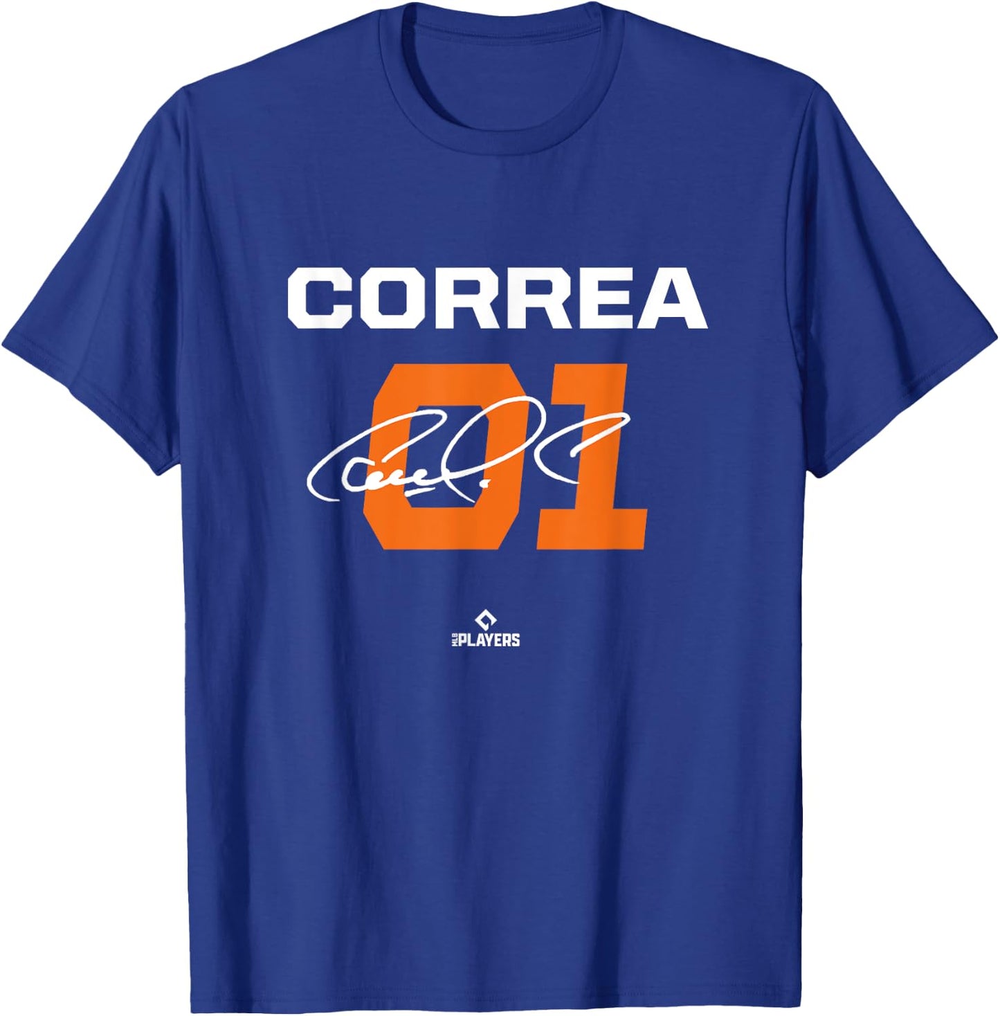 Carlos Correa Houston Baseball MLB Players Shortstop T-Shirt - T-Shirt | Royal