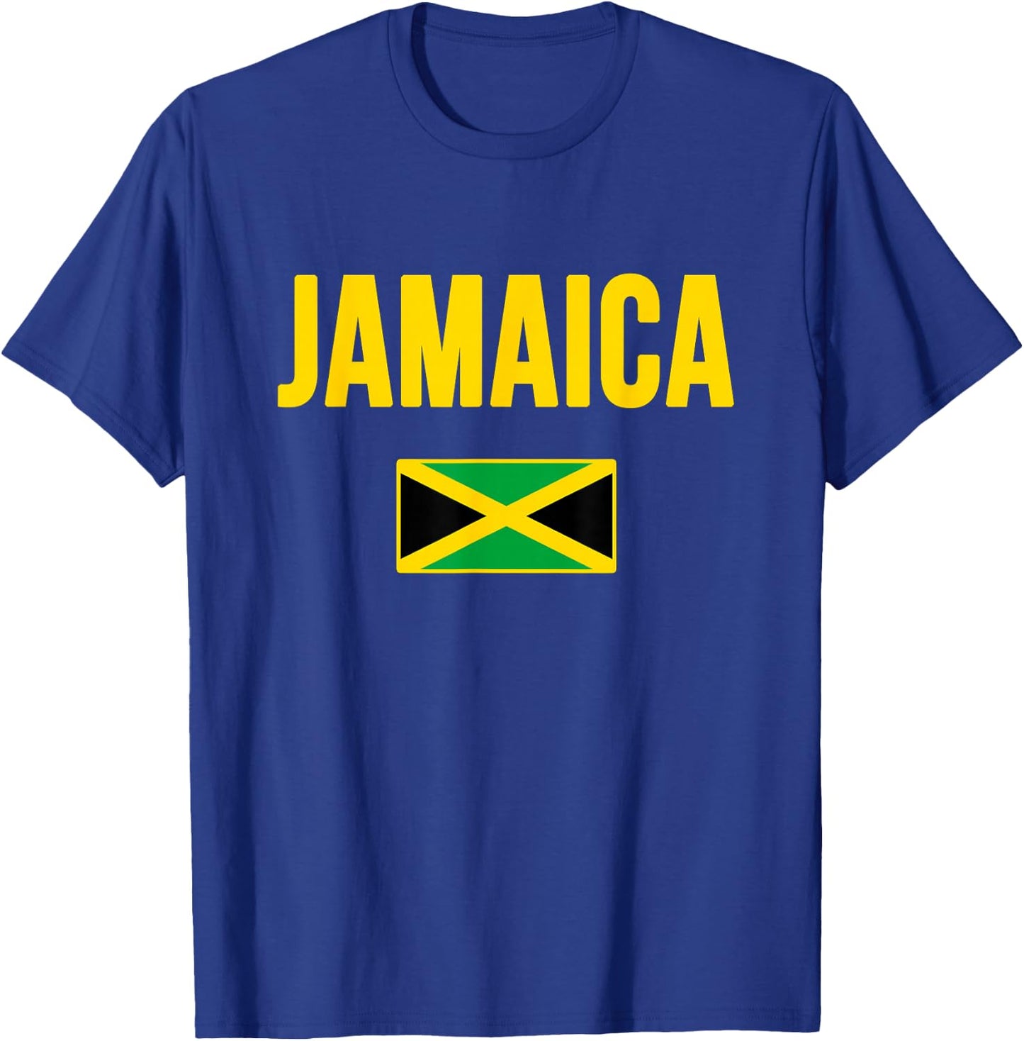 Jamaica Flag Graphic Yellow Green Black Pride T-Shirt - T-Shirt | Royal