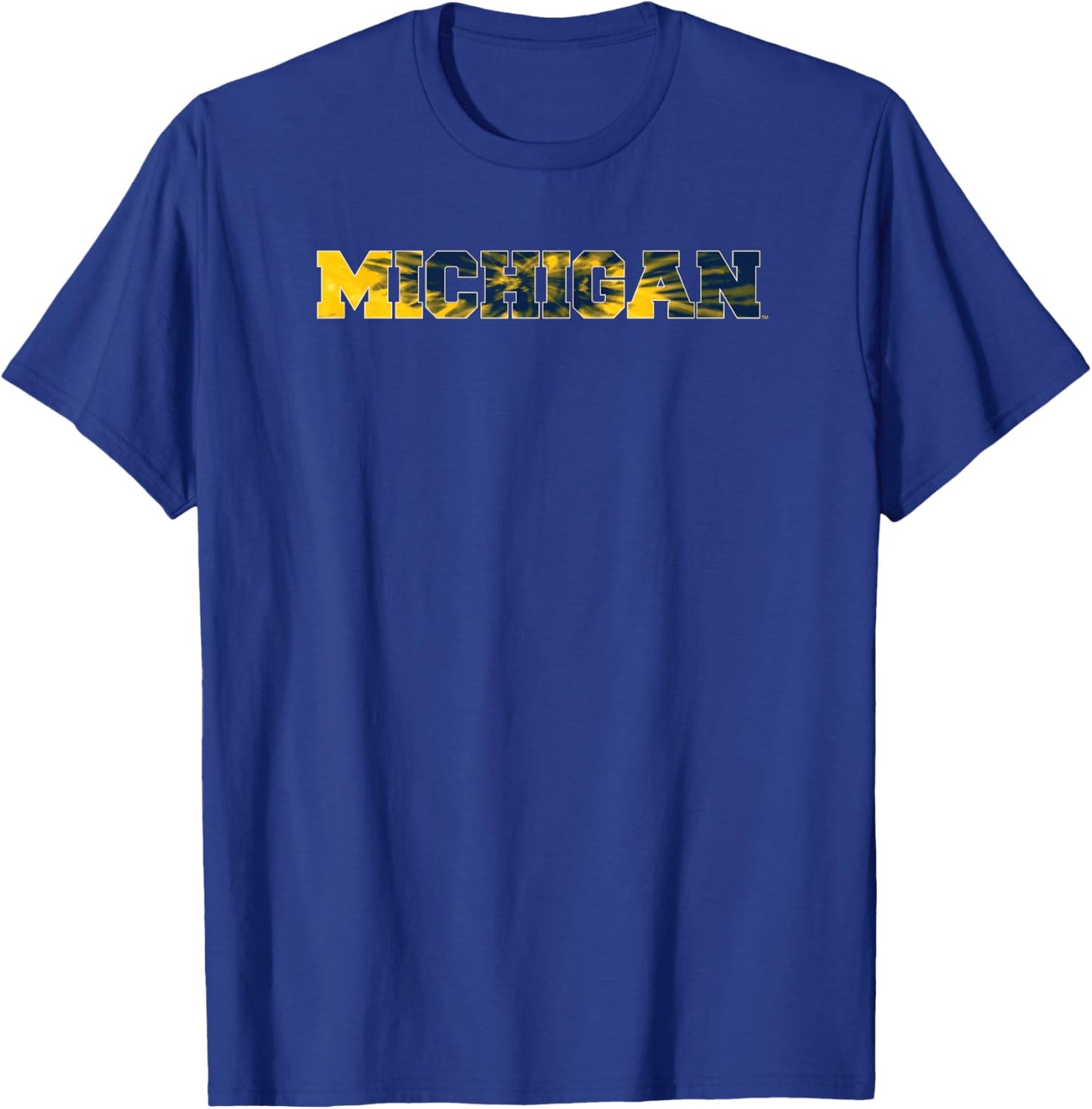 University of Michigan Wolverines U of M Tie-Dye T-Shirt - T-Shirt | Royal