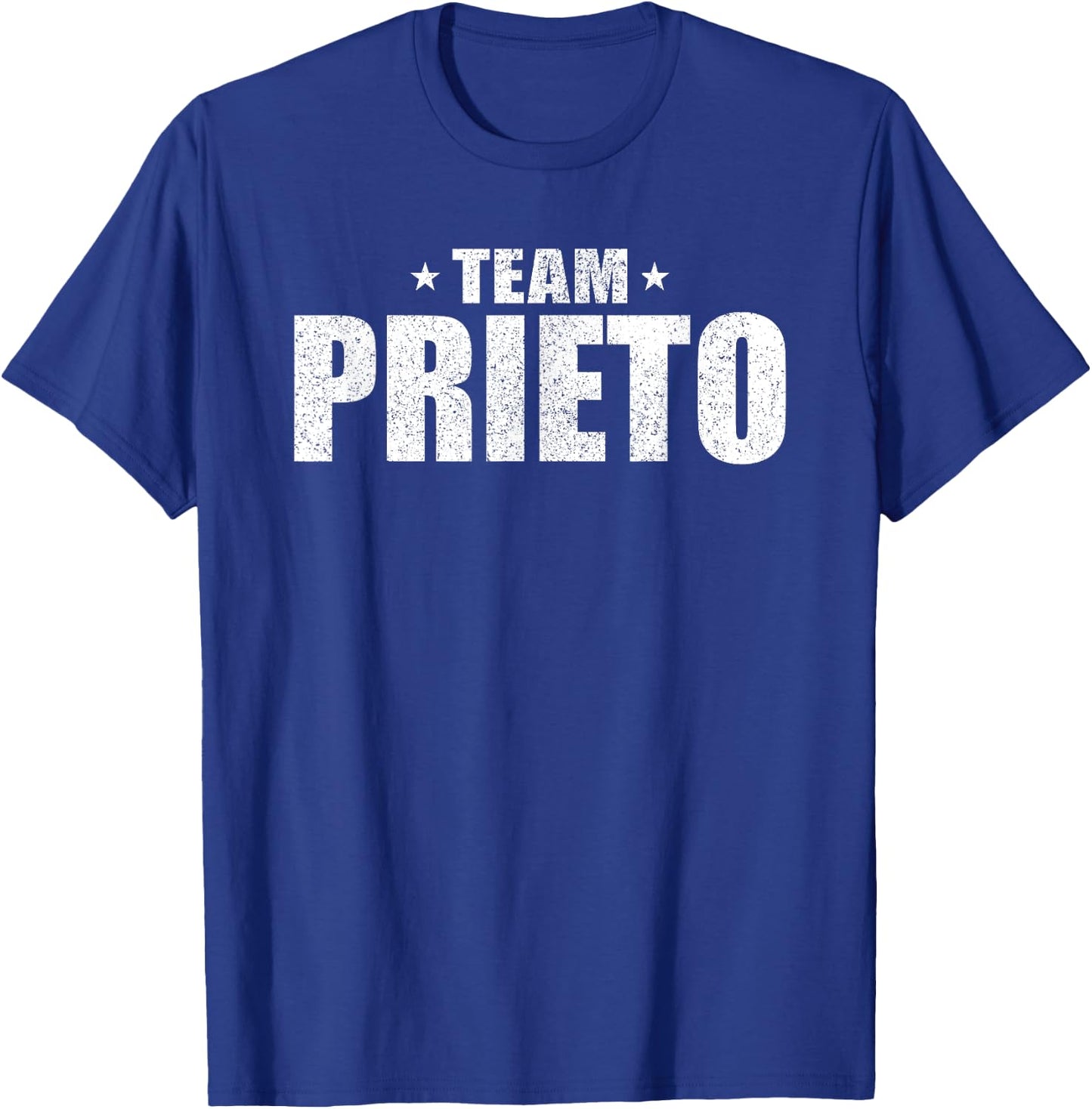 Prieto Surname Team Costume Retro Hispanic Spanish Family T-Shirt - T-Shirt | Royal