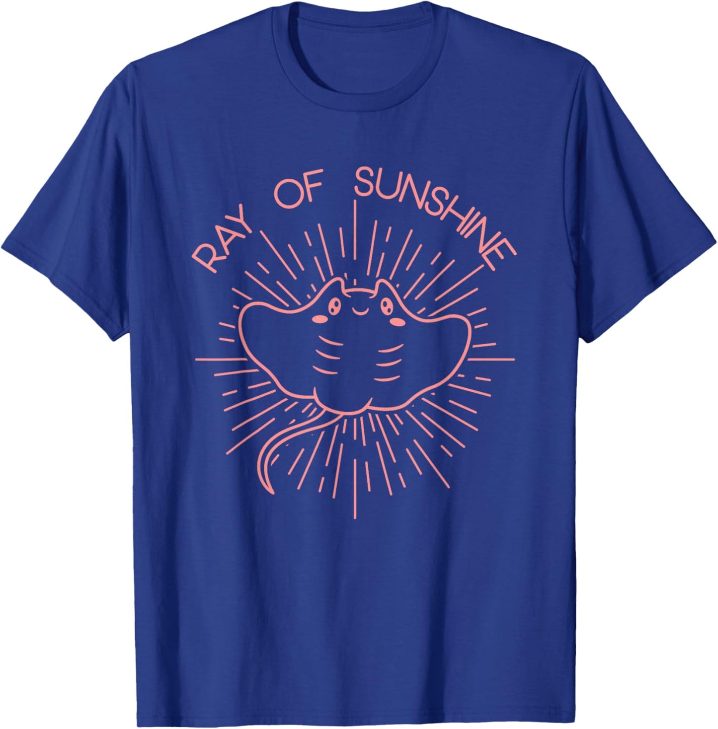 Manta ray of sunshine cute beach stingray T-Shirt - T-Shirt | Royal