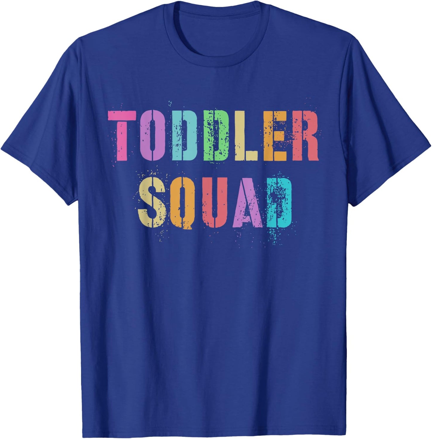 Vintage TODDLER SQUAD Daycare Teacher Nanny Team Babysitting T-Shirt - T-Shirt | Royal