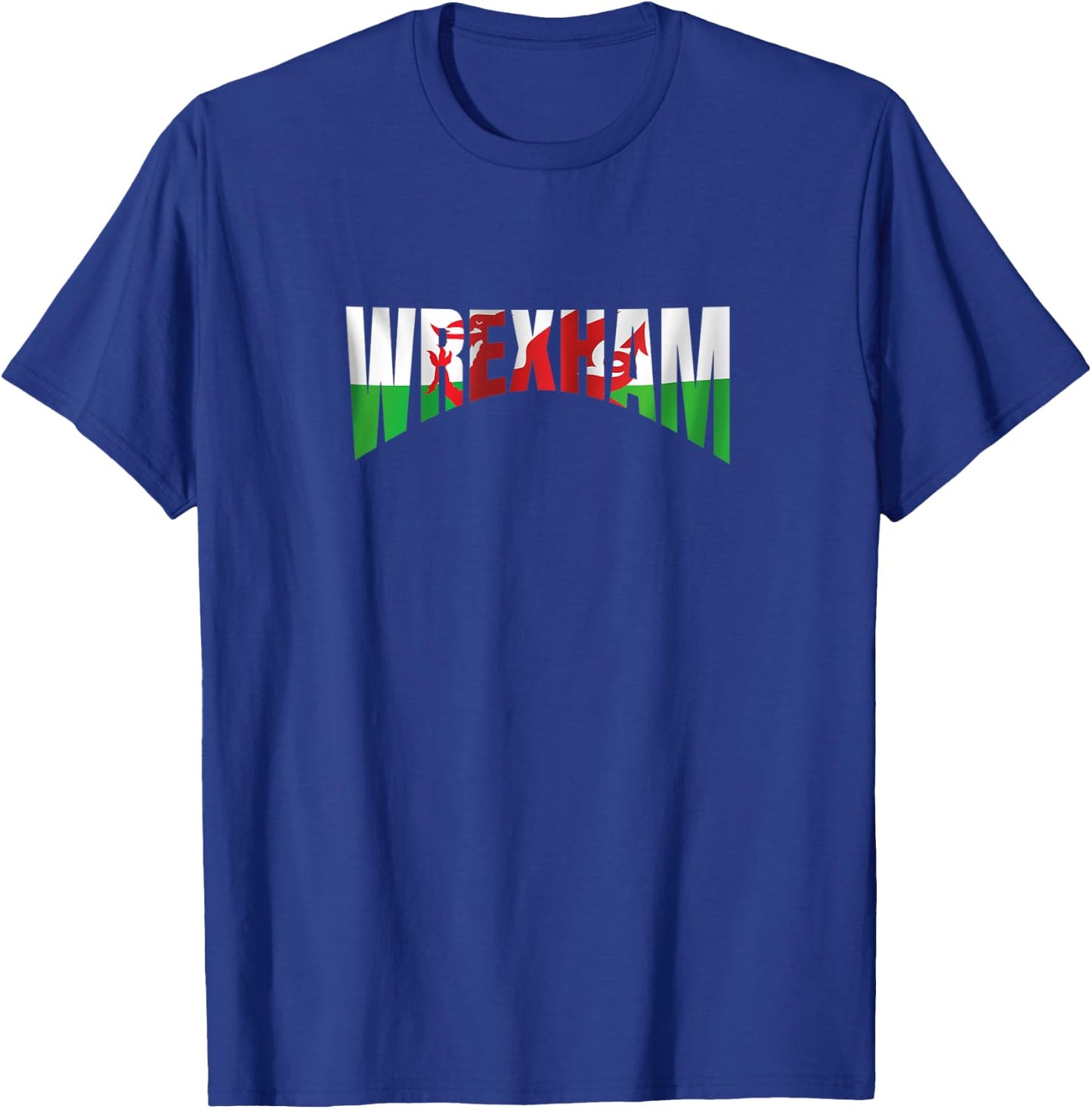 Wrexham Apparel Merchandise Wales Flag Welsh Dragon T-Shirt - T-Shirt | Royal