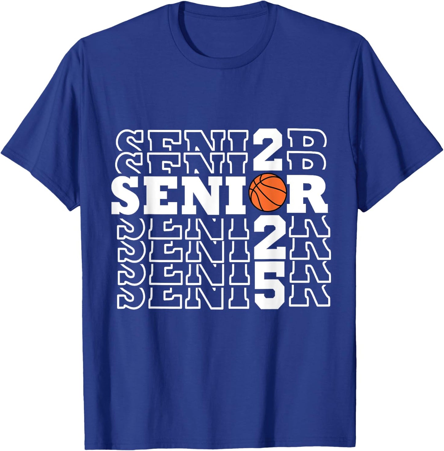 Senior 2025 basketball team class of 25 boys girls T-Shirt - T-Shirt | Royal