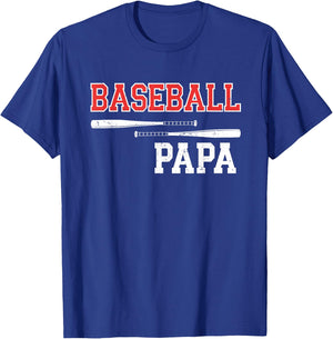 Baseball Papa Grandpa Grandson Games T-Shirt - T-Shirt | Royal