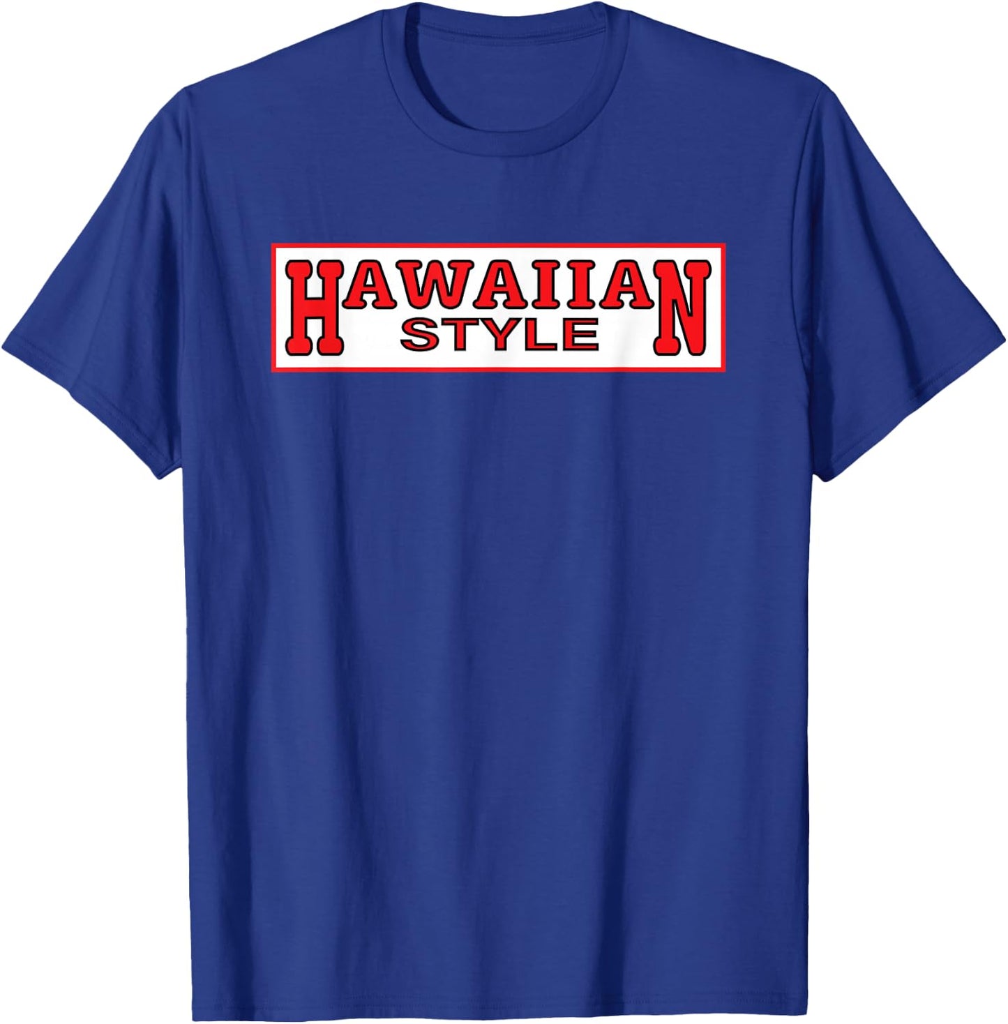 Vintage Hawaiian Style Hawaiian Islands Design T-Shirt - T-Shirt | Royal