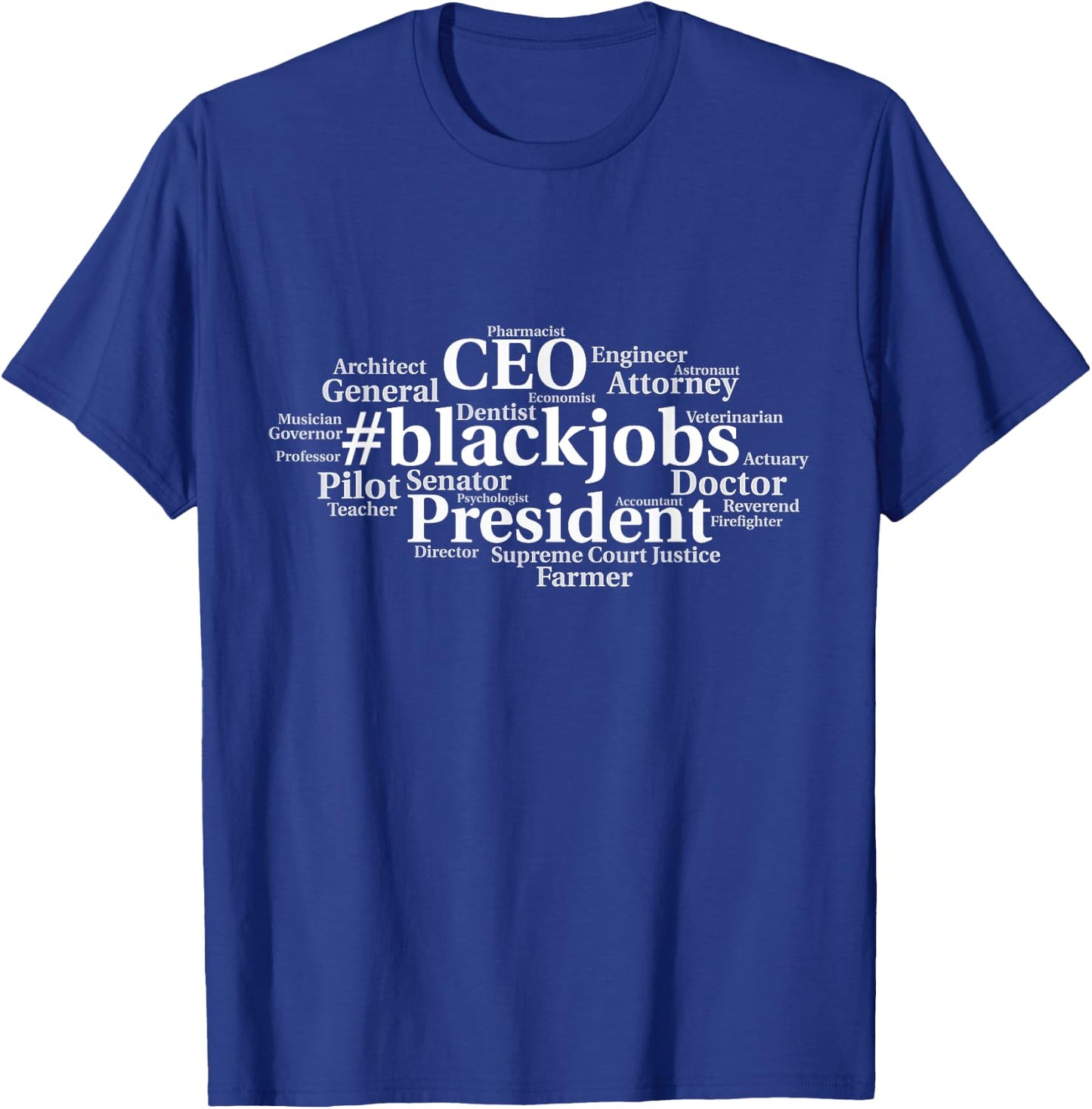 Black Jobs Debate African American President CEO Graphic T-Shirt - T-Shirt | Royal