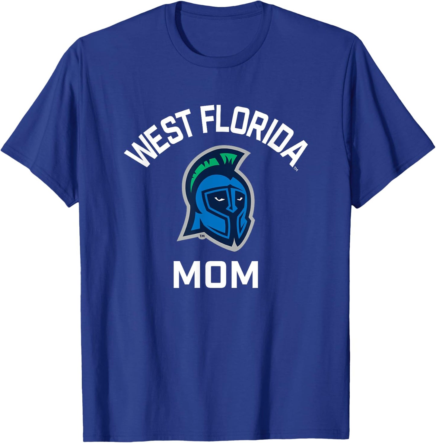 University of West Florida UWF Argonauts Arched Mom T-Shirt - T-Shirt | Royal