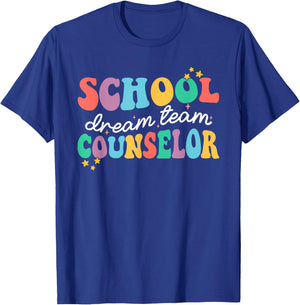 School Counselor Dream Squad Team Back To School Counseling T-Shirt - T-Shirt | Royal