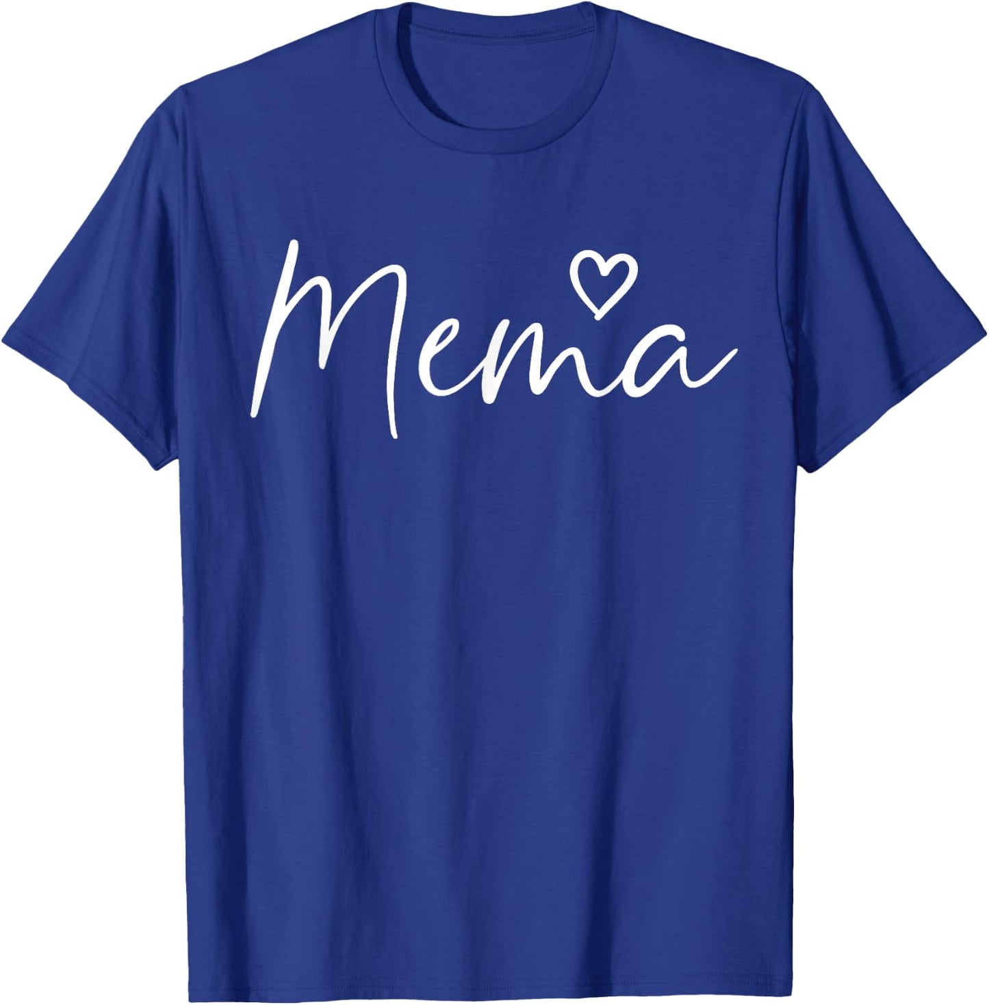 Mema Gifts Grandma Heart Mother's Day Mema T-Shirt - T-Shirt | Royal