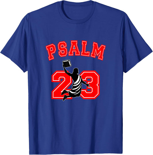 Psalm 23 Jesus Bible Dunk Yahweh Funny Faith Based Christian T-Shirt - T-Shirt | Royal
