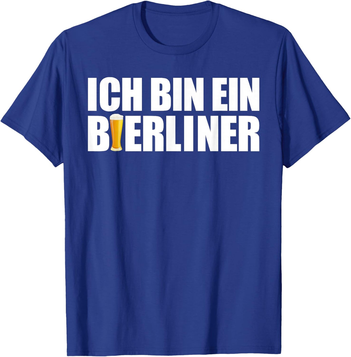 Ich Bin Ein Berliner Beer Shirt with German Text "Ich Bin Ein Bierliner" [ T-Shirt - T-Shirt | Royal